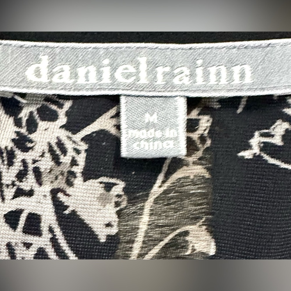 Daniel Rainn Black Velvet and Lace Floral Kimono Sz M - Picture 13 of 16